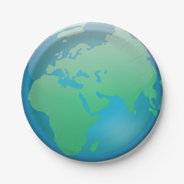 Assiettes En Carton Terre (Devant)