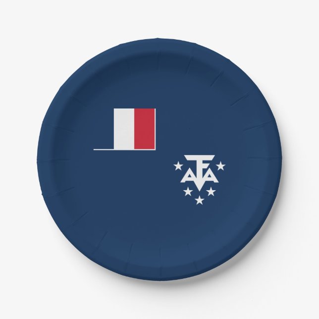Assiettes En Carton Terres australes et antarctiques françaises (Devant)