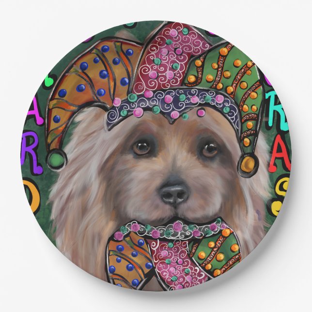 ASSIETTES EN CARTON TERRIER AUSTRALIEN (Devant)