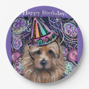 Assiettes En Carton Terrier Australien   