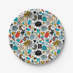 Assiettes En Carton Tête folle