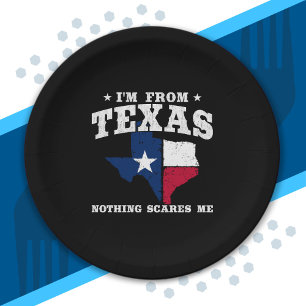 Assiettes En Carton Texas Pride - Texas Meme - Texas State Flag