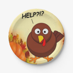 Assiettes en carton Thanksgiving