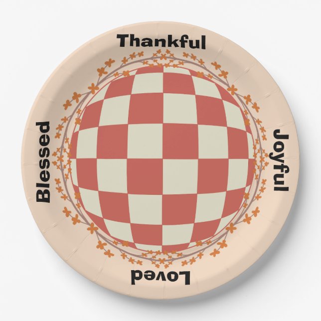 Assiettes En Carton Thanksgiving Celebration Tableware (Devant)