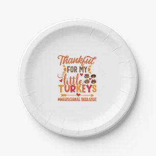 Assiettes En Carton Thanksgiving ergothérapeute