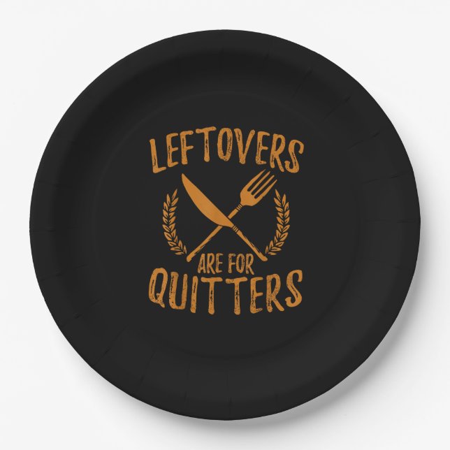 Assiettes En Carton Thanksgiving Leftovers Sont Pour Quitters Day Funk (Devant)