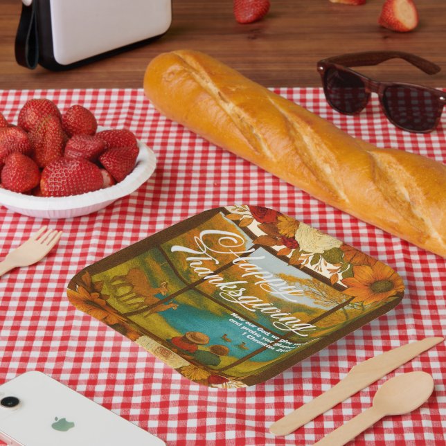 Assiettes En Carton Thanksgiving Paper Plate (Pique-nique)