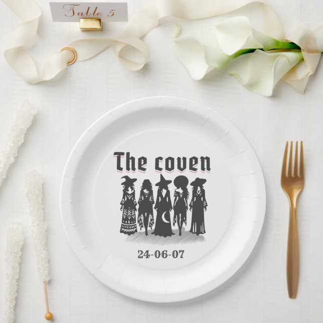 Assiettes En Carton the coven bachelorette party (Mariage)