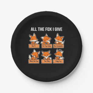 Assiettes En Carton The Fox I Give