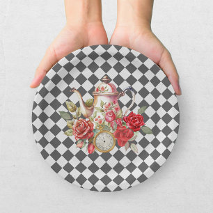 Assiettes En Carton Thé Party Alice aux Pays des Merveilles Fille Anni