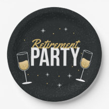 The Sparkling Send‑Off Cheers to Retirement Plate