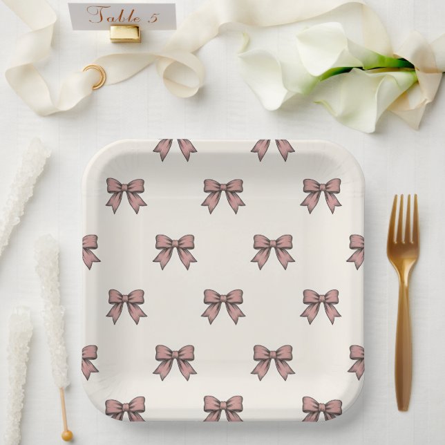 Assiettes En Carton Thème Arc-en-ciel Anniversaire Fille Rose (Mariage)