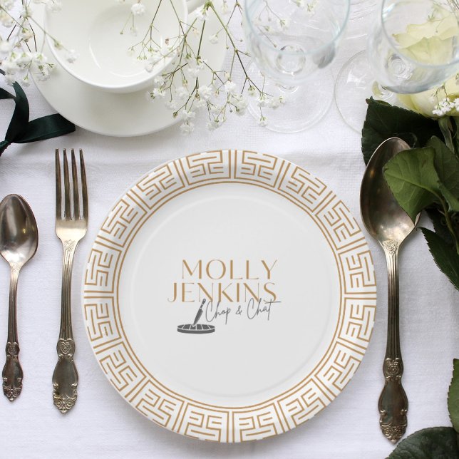 Assiettes En Carton Thème cuisine enterrement de vie de jeune fille (Créateur téléchargé)