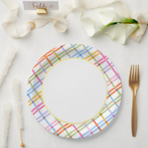 Thème de baby shower carreaux colorés modernes jau