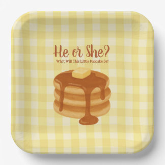 Assiettes En Carton Thème de brunch pour la révélation du sexe de Peti