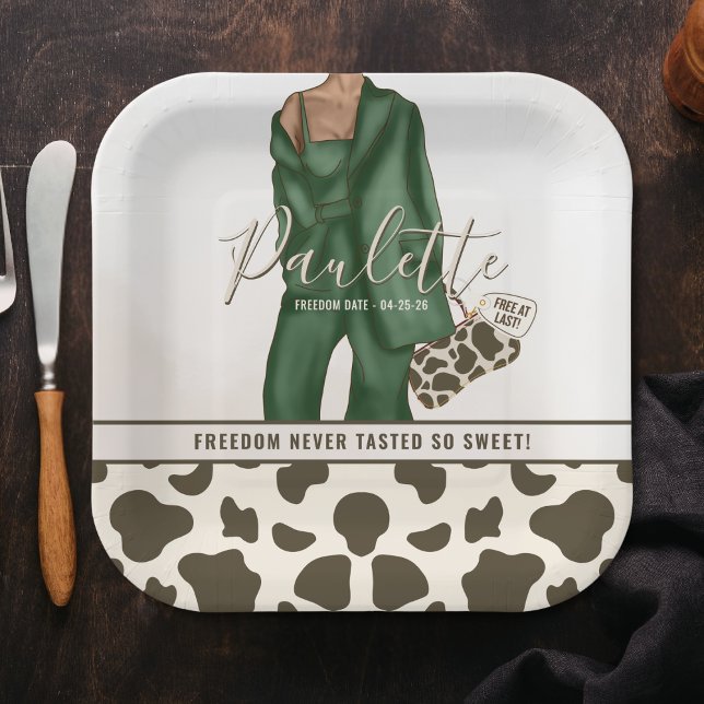 Assiettes En Carton Thème de divorce Peau d'animal  (Divorce Theme Paper Plates)