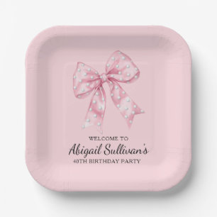 Assiettes En Carton Thème de golf pour fête d'anniversaire 40 ans Boul