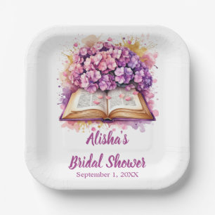 Assiettes En Carton Thème du livre Hydrangea