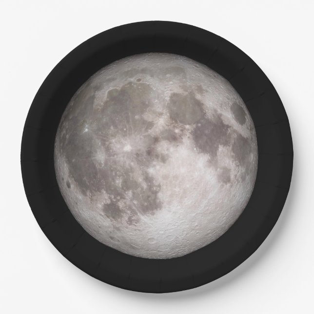 Assiettes En Carton Thème Espace (Devant)