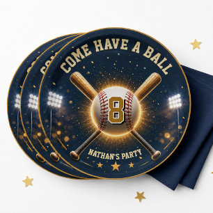 Assiettes En Carton Thème sportif pour fête d'anniversaire de baseball