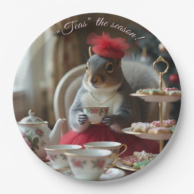 Assiettes En Carton "Thés" la saison (Devant)