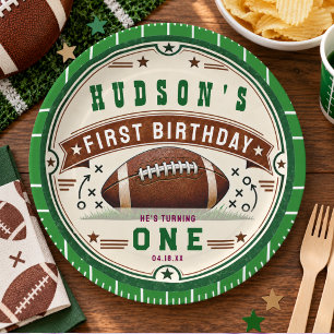 Assiettes En Carton Ticket de jeu pour fête d'anniversaire de football