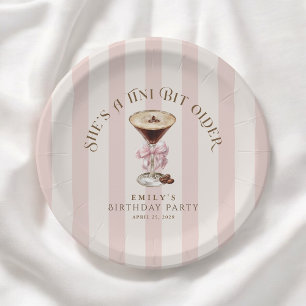 Assiettes En Carton Tini Bit Ancien Espresso Martini fête d'anniversai