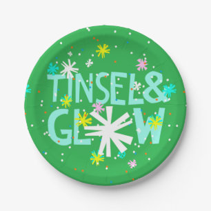 Assiettes En Carton Tinsel & Glow
