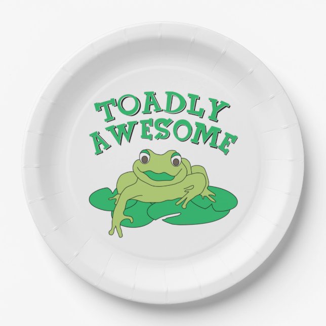 Assiettes En Carton TOADly génial (Devant)