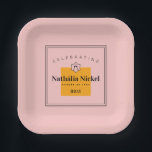 Assiettes En Carton Toast Champagne<br><div class="desc">Voici notre collection de produits de fête à thème Toast au Champagne, où le raffinement et la célébration. Inspiré par la marque emblématique connue pour son champagne exquis, cette collection exhale élégance et luxe. Des accents rose clair aux tons noir et orange chic, chaque pièce est méticuleusement conçue pour élever...</div>