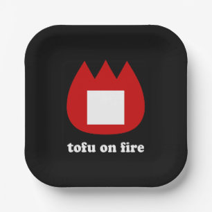 Assiettes En Carton 📛 tofu en feu