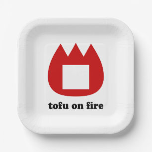 Assiettes En Carton 📛 tofu en feu