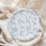 Assiettes En Carton Toile de Jouy Safari animaux Baby shower bleu<br><div class="desc">Toile de Jouy Safari animaux Baby shower bleu Plaques en papier Mappage articles disponibles.</div>