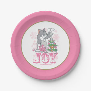 Assiettes En Carton Tom, Jerry et Nibbles décorent la joie