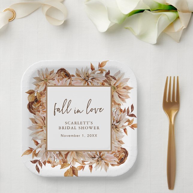 Assiettes En Carton Tomber amoureux (Fall In Love Paper Plates
)