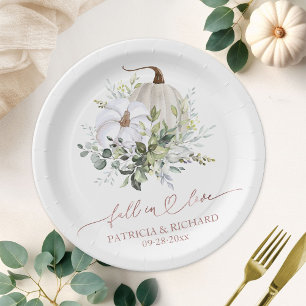 Assiettes En Carton Tombez amoureux de la verdure de citrouille