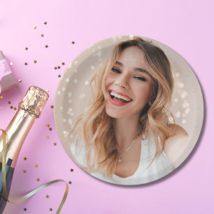 Assiettes En Carton Ton visage pour un anniversaire