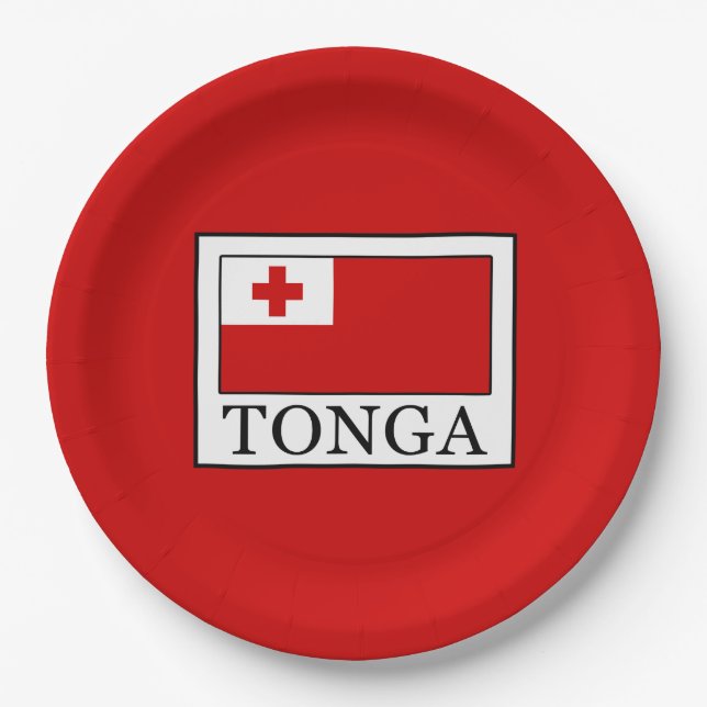 Assiettes En Carton Tonga (Devant)