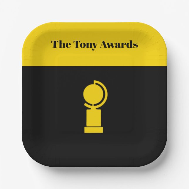 Assiettes En Carton Tony Awards Playbill plaques inspirées (Recto)