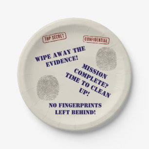 Assiettes En Carton Top Secret Spy Mission Kids Party