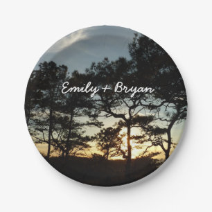 Assiettes En Carton Torrey Pine Sunset II Californie Paysage