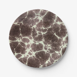 Assiettes En Carton Tortue élégante de motif de girafe de mod de la