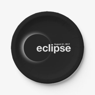 Assiettes En Carton Total Solaire 2017 Eclipse