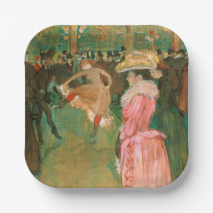 Assiettes En Carton Toulouse-Lautrec - Au Moulin Rouge, la danse