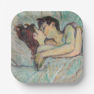 Assiettes En Carton Toulouse-Lautrec - En Lit, Baiser