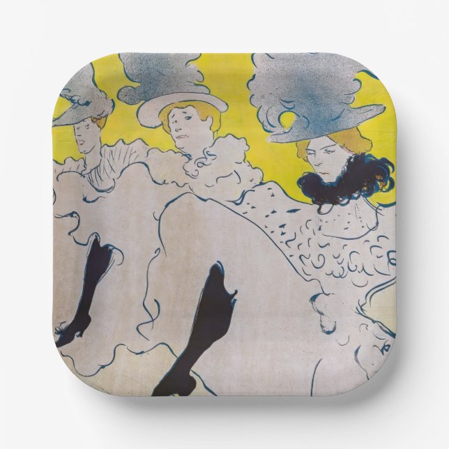 Assiettes En Carton Toulouse-Lautrec - Troupe de Mlle Eglantine (Recto)