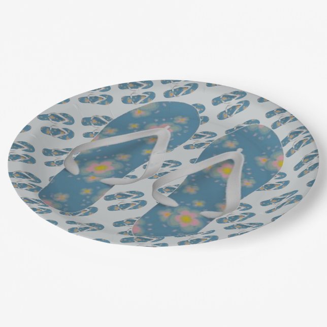 Assiettes En Carton Tourbillon d'été (Angle)