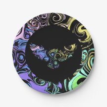 Tourbillons colorés abstraits