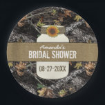 Assiettes En Carton Tournesol   Chasse Camo Plaques de fête pour Douch<br><div class="desc">Tournesol   Chasse Plaques de fête Camo pour Douches - Utilisez ces assiettes pour baby showers,  douches nuptiales,  fiançailles,  dîners de répétition et plus encore. Il présente un imprimé de camo de chasse partout avec burlap et un pot de maçon décoré de ficelle et d'un tournesol.</div>