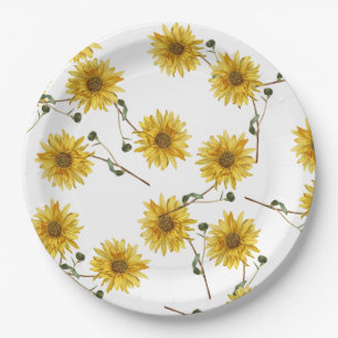 Assiettes En Carton Tournesol Personnaliser